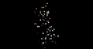 Creative circles animation shaping United Kingdom generative art