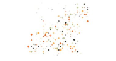 Silhouette of Guernsey Born from Generative Flying Circle Elements