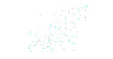 Silhouette of Guernsey Born from Generative Flying Circle Elements