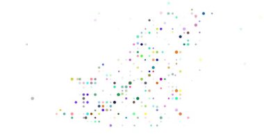 Post-Conceptual Generative Circles Converging on Guernsey's Map Silhouette