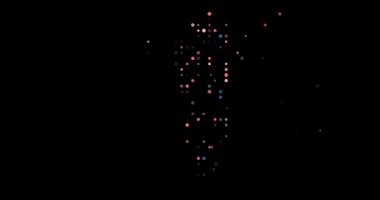 Abstract circle composition shaping Gibraltar silhouette