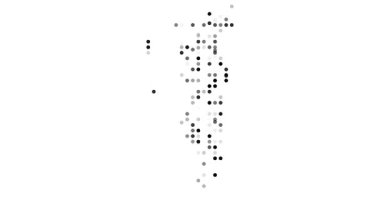 Generative art circles forming Gibraltar country map