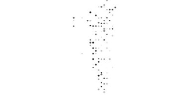 Generative Art Depicting Circles Assembling Gibraltar's Silhouette Outline