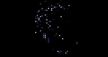 Abstract Flying Circles Coalescing into Greece's Conceptual Outline