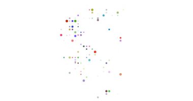 Creative motion of circles forming Greece silhouette