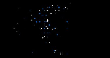 Flying spheres projection shaping Greece country contour