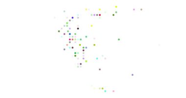 Post-Conceptual Generative Circles Converging on Greece's Map Silhouette