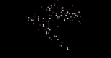 Generative Abstract Energy Forming Croatia Silhouette