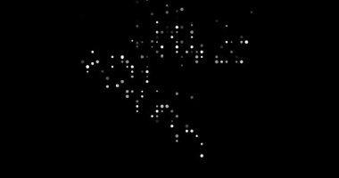 Generative Circle Flow Forming Croatia Map