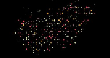 Generative Dots Expansion of Hungary Map Form