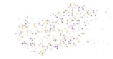 Generative Inspiration in Circles Building Hungary's Map Silhouette