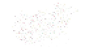 Generative Circles Assembling Hungary's Silhouette from Beyond Screen