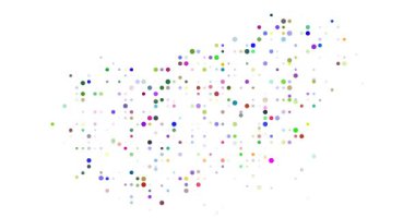 Post-Conceptual Generative Art Featuring Circles Forming Hungary's Shape