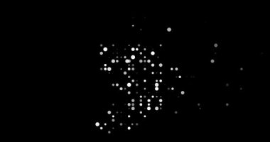 Abstract Geometry Circles Creating Ireland Shape