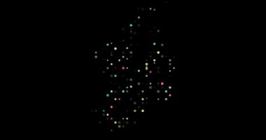 Ireland's Map Silhouette Crafted by Generative Circle Invasions