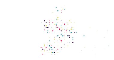 Abstract Geometry Circles Creating Ireland Shape