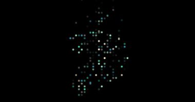 Abstract Flying Circles Coalescing into Ireland's Conceptual Outline