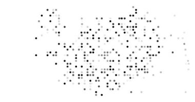 Conceptual Iceland Map Built From Motion Energy