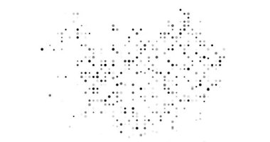 Ethereal Iceland Map Formed From Light Particles