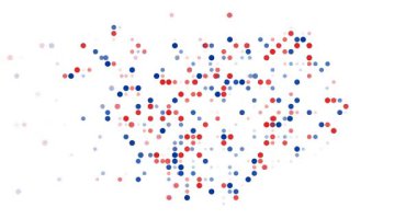 Island of Light Formed by Digital Circles