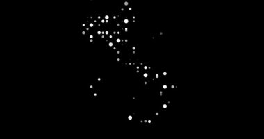 Italia Dot Matrix in Falling Motion Art