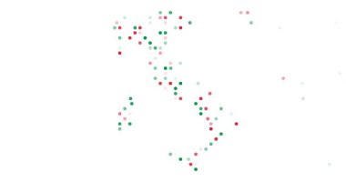 Generative Particle Animation Revealing Italy Map Through Flying Dots
