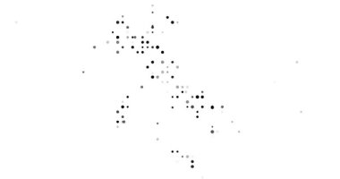 Soyut Canlandırmadaki Italia Nokta Haritası