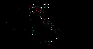 Düşen Noktalar İtalya 'nın Haritasını Gösteriyor