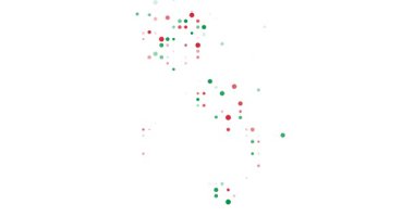 Procedural Orbs Flying to Construct Italy Border Map Video