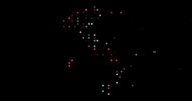 Motion Design Dots Swarming to Construct Italy Border Animation