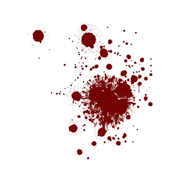 Красные Пятна Крови Белом Фоне — стоковое фото