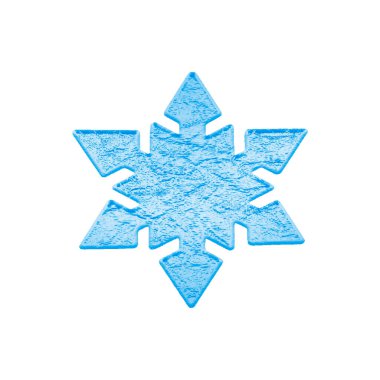 beyaz izole kar tanesi