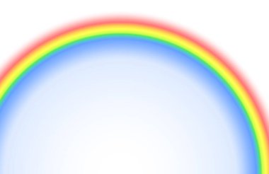 Dijital olarak soyut gökkuşağı arkaplanı beyaza izole edilmiş 