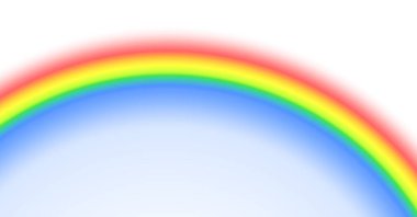 Dijital olarak soyut gökkuşağı arkaplanı beyaza izole edilmiş 