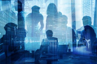 Ofiste birlikte çalışan iş adamlarının iki katına çıkarılması