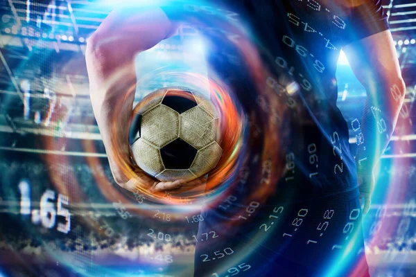 足球在线赌博 分析和统计 — 图库照片