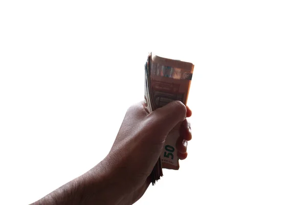 Hand Holds Some Money Concept Wealth Success — Zdjęcie stockowe