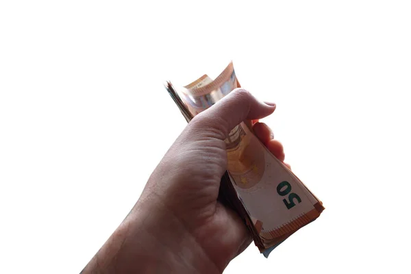 Hand Holds Some Money Concept Wealth Success — Stock Photo, Image