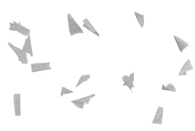 Flying sheets documents. bureaucracy and overworked concept. 3d rendering