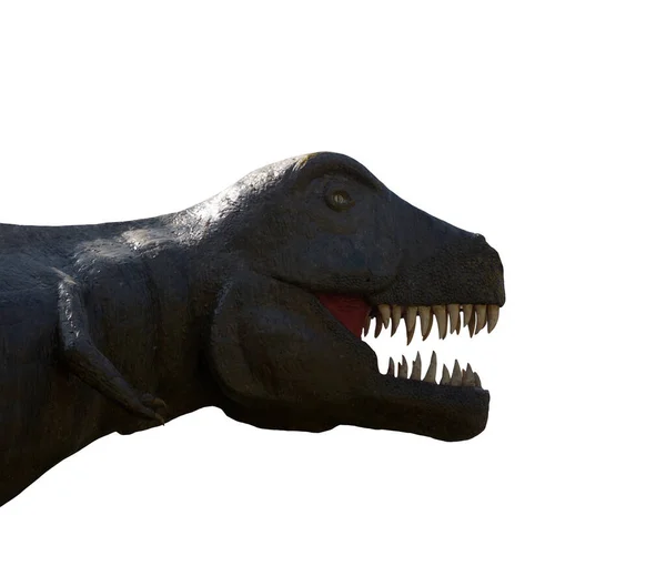 口を開けたまま大きな先史時代のティラノサウルス恐竜 — ストック写真