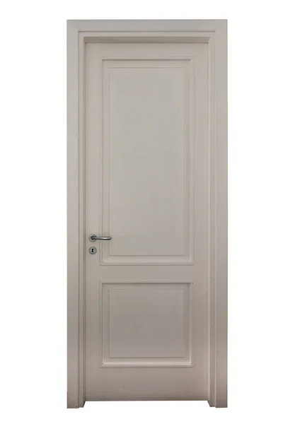 Beyaz Bir Kapı Görüntüsü Yeni Fırsatlar Seçenekler Kavramı — Stok fotoğraf
