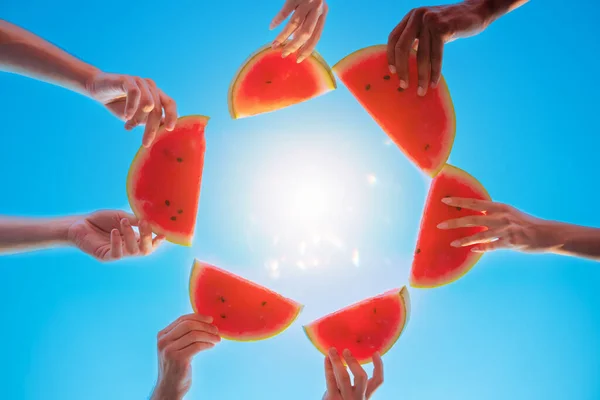 Erfrischende Früchte Die Sommerhitze Überstehen — Stockfoto
