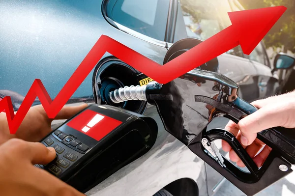 Bank Pos Ready Pay Fuel Refueling — Stock Photo, Image