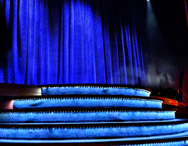 Elegante Luxe Theater Podium Met Gesloten Gordijn — Stockfoto