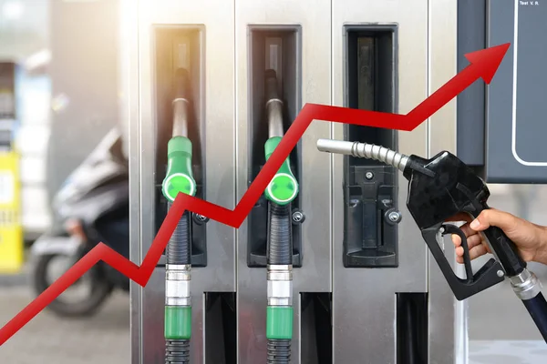 Banca Pos Pronto Pagare Rifornimento Carburante — Foto Stock