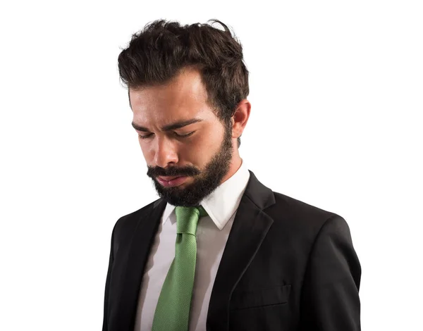 Tired Man Exhausted Due Overworked — Stock Photo, Image