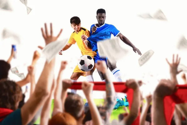 Business Money Game Soccer — Stock Photo, Image