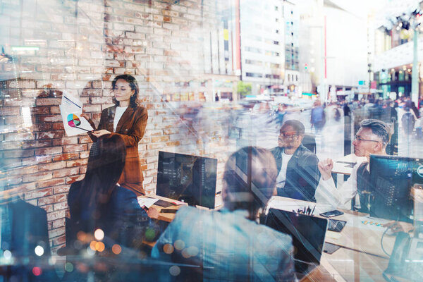 Business People Office Work Together Meeting Office Royalty Free Stock Images