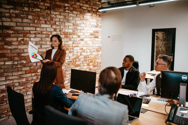 Business People Office Work Together Meeting Office Stock Photo