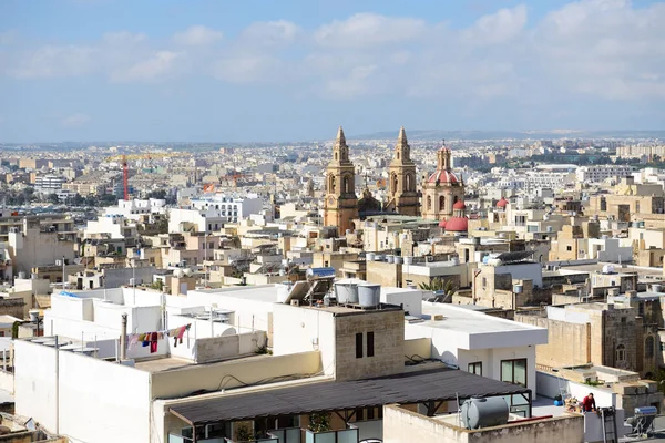 Malta April View Sliema Town April 2015 Malta 预计2015年将有160多万游客访问马耳他 — 图库照片